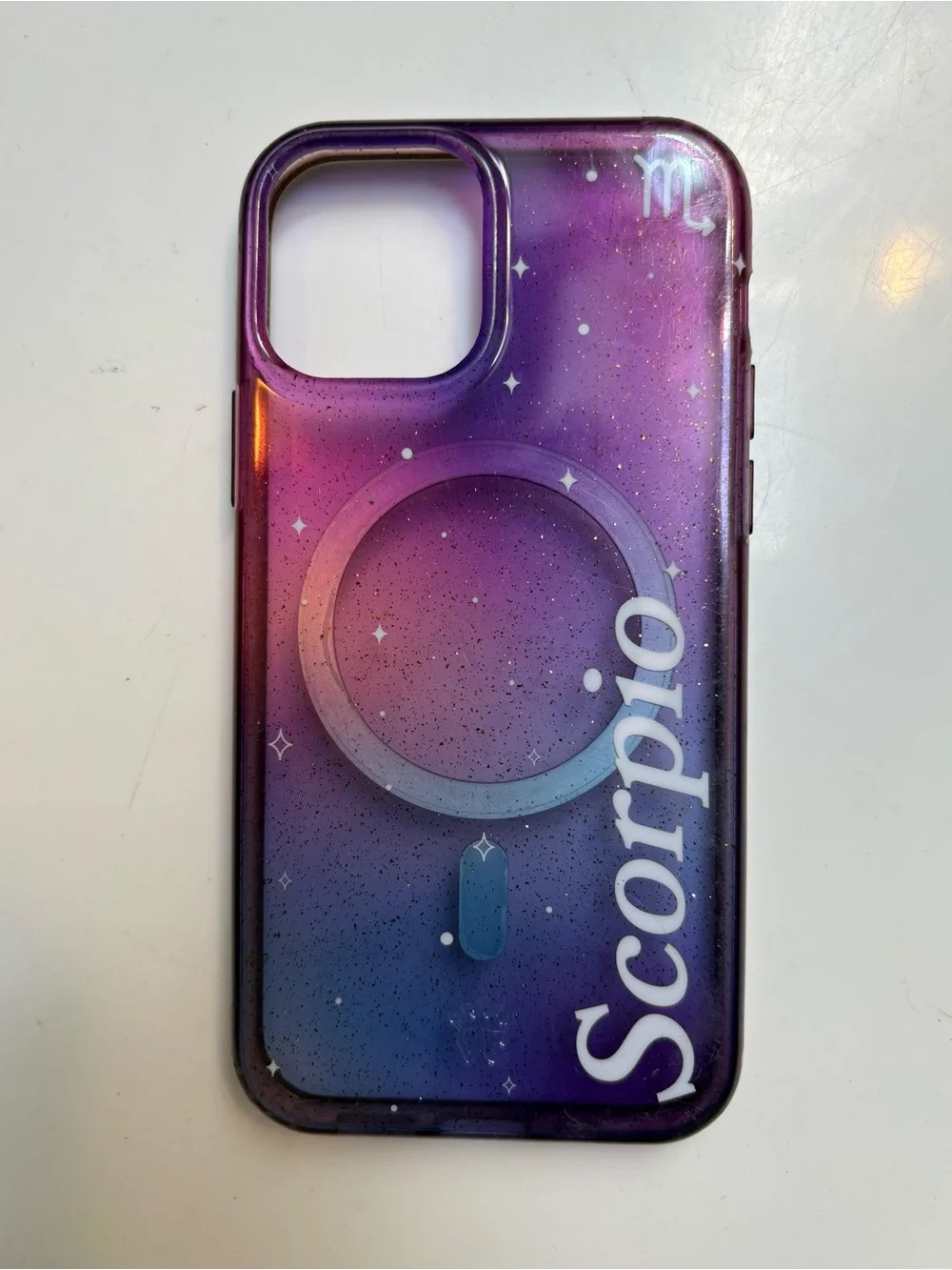 Velvet Caviar Purple Scorpio Glitter iPhone 12 Case